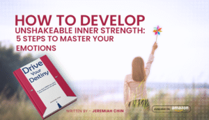 Unshakeable Inner Strength book ad with Drive Your Destiny cover.