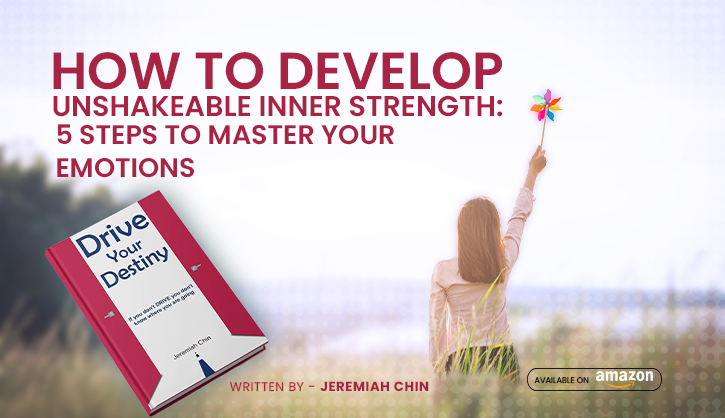 Unshakeable Inner Strength book ad with Drive Your Destiny cover.